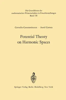 Cornea / Constantinescu |  Potential Theory on Harmonic Spaces | Buch |  Sack Fachmedien