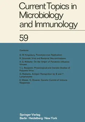 Arber / Braun / Rott |  Current Topics in Microbiology and Immunology | eBook | Sack Fachmedien