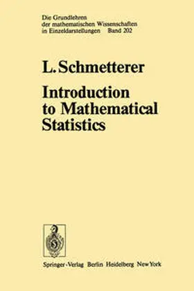Schmetterer |  Introduction to Mathematical Statistics | eBook | Sack Fachmedien
