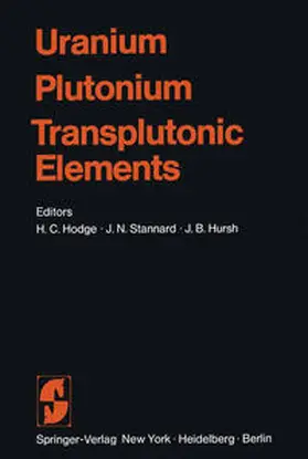Hodge / Stannard / Hursh |  Uranium · Plutonium Transplutonic Elements | eBook | Sack Fachmedien