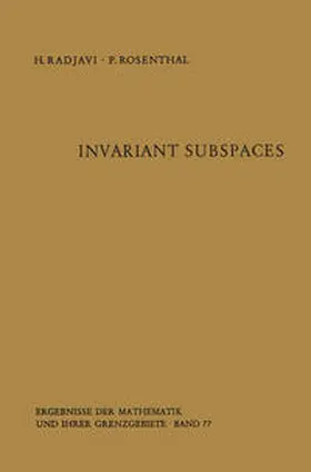 Radjavi / Rosenthal |  Invariant Subspaces | eBook | Sack Fachmedien