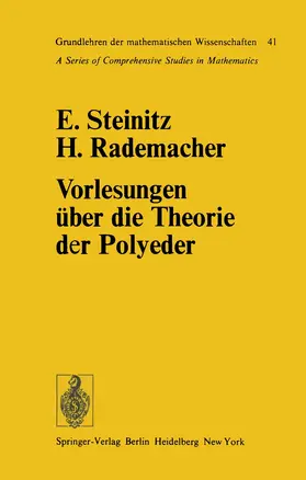 Steinitz / Rademacher |  Vorlesungen über die Theorie der Polyeder | Buch |  Sack Fachmedien