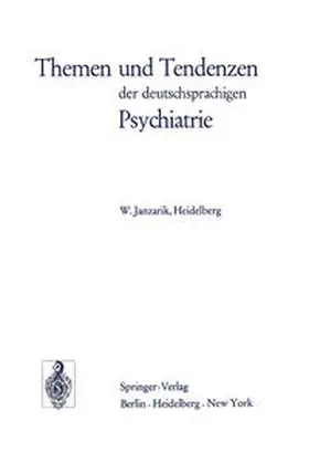 Janzarik |  Themen und Tendenzen der deutschsprachigen Psychiatrie | eBook | Sack Fachmedien