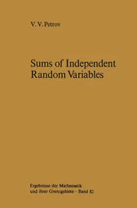 Petrov |  Sums of Independent Random Variables | eBook | Sack Fachmedien