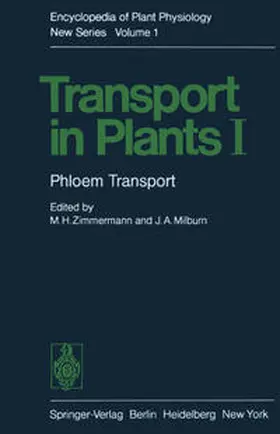 Milburn / Zimmermann |  Transport in Plants I | Buch |  Sack Fachmedien