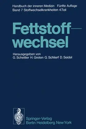 Schettler / Greten / Schlierf |  Fettstoffwechsel | eBook | Sack Fachmedien
