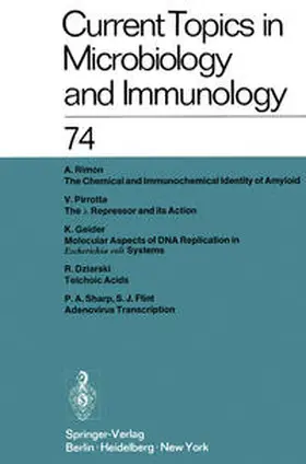 Arber / Henle / Schweiger |  Current Topics in Microbiology and Immunology / Ergebnisse der Mikrobiologie und Immunitätsforschung | eBook | Sack Fachmedien