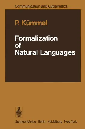 Kümmel |  Formalization of Natural Languages | Buch |  Sack Fachmedien
