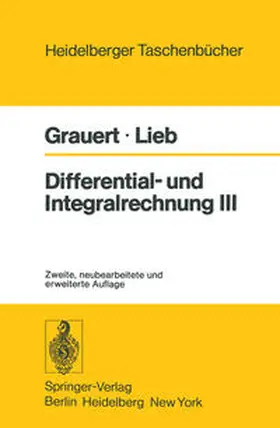 Grauert / Lieb |  Differential- und Integralrechnung III | eBook | Sack Fachmedien