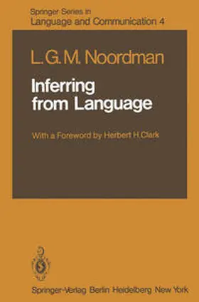 Noordman |  Inferring from Language | eBook | Sack Fachmedien