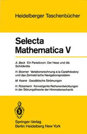 Beck / Boerner / Keane |  Selecta Mathematica V | eBook | Sack Fachmedien
