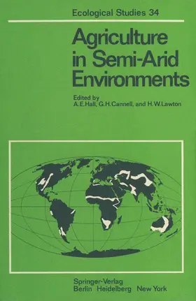 Hall / Cannell / Lawton |  Agriculture in Semi-Arid Environments | Buch |  Sack Fachmedien