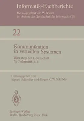 Schindler / Schröder |  Kommunikation in verteilten Systemen | eBook | Sack Fachmedien