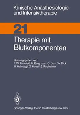 Ahnefeld | Therapie mit Blutkomponenten | E-Book | sack.de
