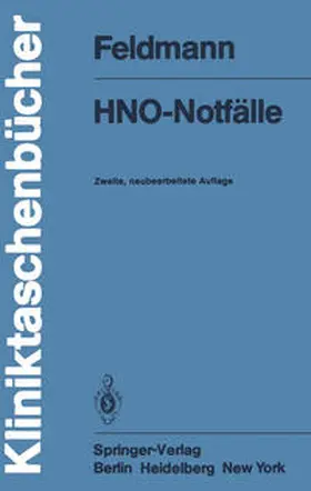 Feldmann |  HNO-Notfälle | eBook | Sack Fachmedien