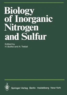 Bothe / Trebst |  Biology of Inorganic Nitrogen and Sulfur | Buch |  Sack Fachmedien