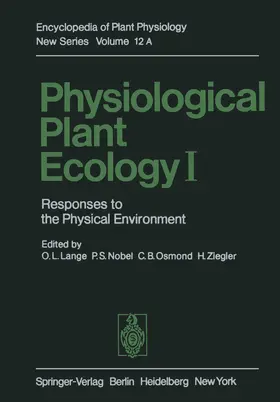 Lange / Ziegler / Nobel |  Physiological Plant Ecology I | Buch |  Sack Fachmedien