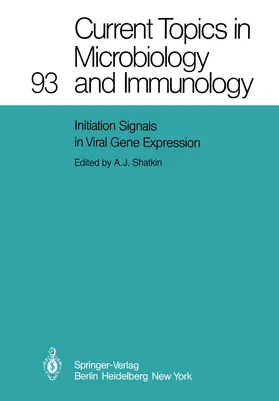Shatkin |  Initiation Signals in Viral Gene Expression | Buch |  Sack Fachmedien