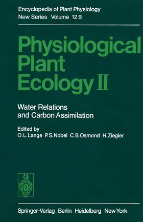 Lange |  Physiological Plant Ecology II | Buch |  Sack Fachmedien