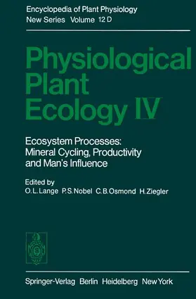 Lange / Ziegler / Nobel |  Physiological Plant Ecology IV | Buch |  Sack Fachmedien