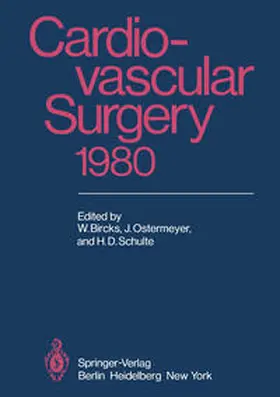 Bircks / Ostermeyer / Schulte |  Cardiovascular Surgery 1980 | eBook | Sack Fachmedien