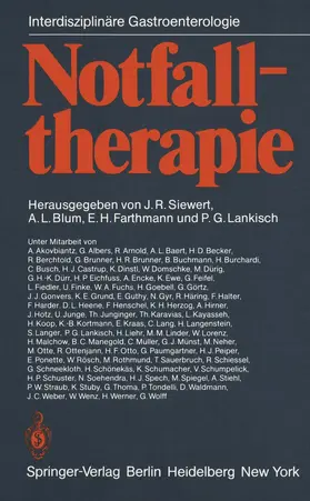 Siewert / Blum / Fahrtmann |  Notfalltherapie | Buch |  Sack Fachmedien