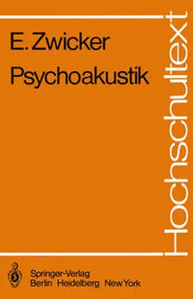 Zwicker |  Psychoakustik | eBook | Sack Fachmedien