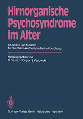 Bente / Coper / Kanowski |  Hirnorganische Psychosyndrome im Alter | eBook | Sack Fachmedien