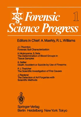  Forensic Science Progress | Buch |  Sack Fachmedien