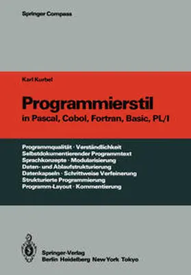 Kurbel |  Programmierstil in Pascal, Cobol, Fortran, Basic, PL/I | Buch |  Sack Fachmedien
