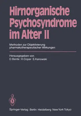 Bente / Coper / Kanowski |  Hirnorganische Psychosyndrome im Alter II | eBook | Sack Fachmedien