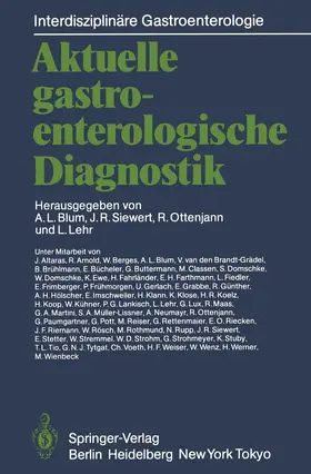 Blum / Siewert / Ottenjann |  Aktuelle gastroenterologische Diagnostik | Buch |  Sack Fachmedien