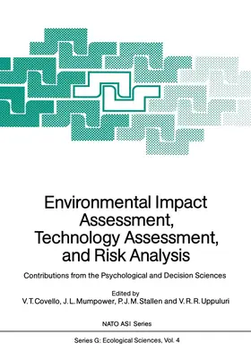Covello / Mumpower / Stallen | Environmental Impact Assessment, Technology Assessment, and Risk Analysis | Buch | 978-3-642-70636-3 | sack.de