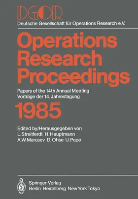 Streitferdt / Hauptmann / Pape |  DGOR | Buch |  Sack Fachmedien