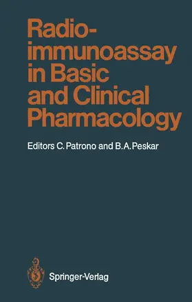 Patrono / Peskar |  Radioimmunoassay in Basic and Clinical Pharmacology | Buch |  Sack Fachmedien