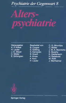Kurz / Kisker / Strömgren |  Alterspsychiatrie | Buch |  Sack Fachmedien