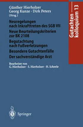 Hierholzer / Kunze / Peters |  Gutachtenkolloquium 13 | eBook | Sack Fachmedien