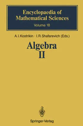 Kostrikin / Shafarevich |  Algebra II | eBook | Sack Fachmedien