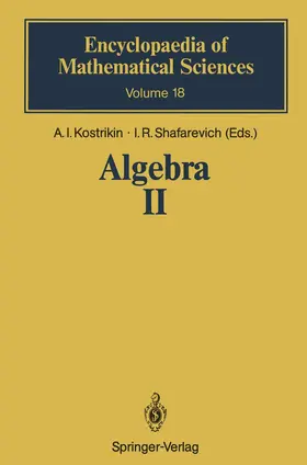 Shafarevich / Kostrikin |  Algebra II | Buch |  Sack Fachmedien