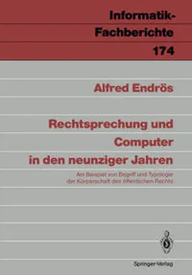 Endrös | Rechtsprechung und Computer in den neunziger Jahren | E-Book | sack.de