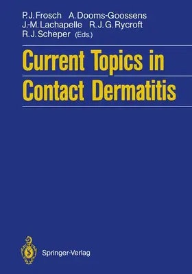 Frosch / Scheper / Rycroft |  Current Topics in Contact Dermatitis | Buch |  Sack Fachmedien