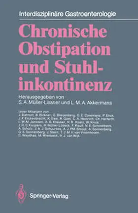 Müller-Lissner / Akkermans |  Chronische Obstipation und Stuhlinkontinenz | Buch |  Sack Fachmedien