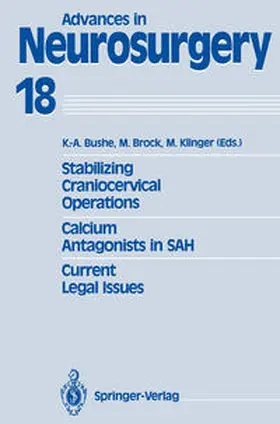 Bushe / Brock / Klinger |  Stabilizing Craniocervical Operations Calcium Antagonists in SAH Current Legal Issues | eBook | Sack Fachmedien