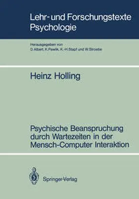 Holling | Psychische Beanspruchung durch Wartezeiten in der Mensch-Computer Interaktion | E-Book | sack.de