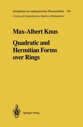 Knus |  Quadratic and Hermitian Forms over Rings | Buch |  Sack Fachmedien