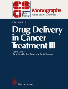 Domellöf |  Drug Delivery in Cancer Treatment III | Buch |  Sack Fachmedien