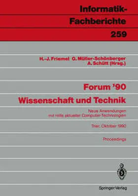 Friemel / Müller-Schönberger / Schütt |  Forum ’90 Wissenschaft und Technik | eBook | Sack Fachmedien