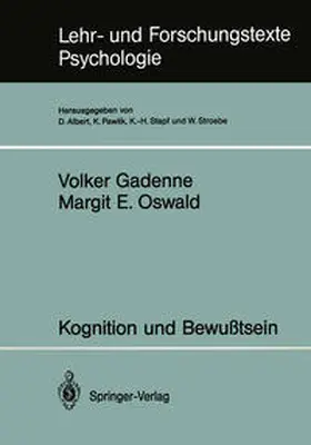 Gadenne / Oswald |  Kognition und Bewußtsein | eBook | Sack Fachmedien