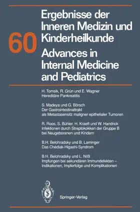 Brandis / Fanconi / Frick |  Ergebnisse der Inneren Medizin und Kinderheilkunde/Advances in Internal Medicine and Pediatrics | Buch |  Sack Fachmedien