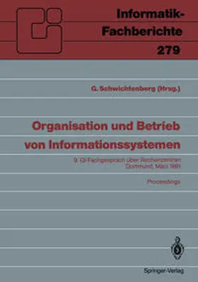 Schwichtenberg |  Organisation und Betrieb von Informationssystemen | eBook | Sack Fachmedien